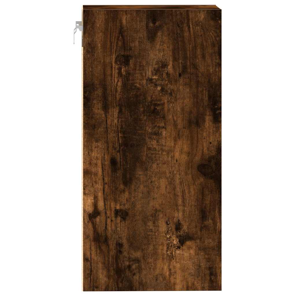 Hanging Cabinet Riga Smoked Oak 30x29.5x60 cm Engineered Wood