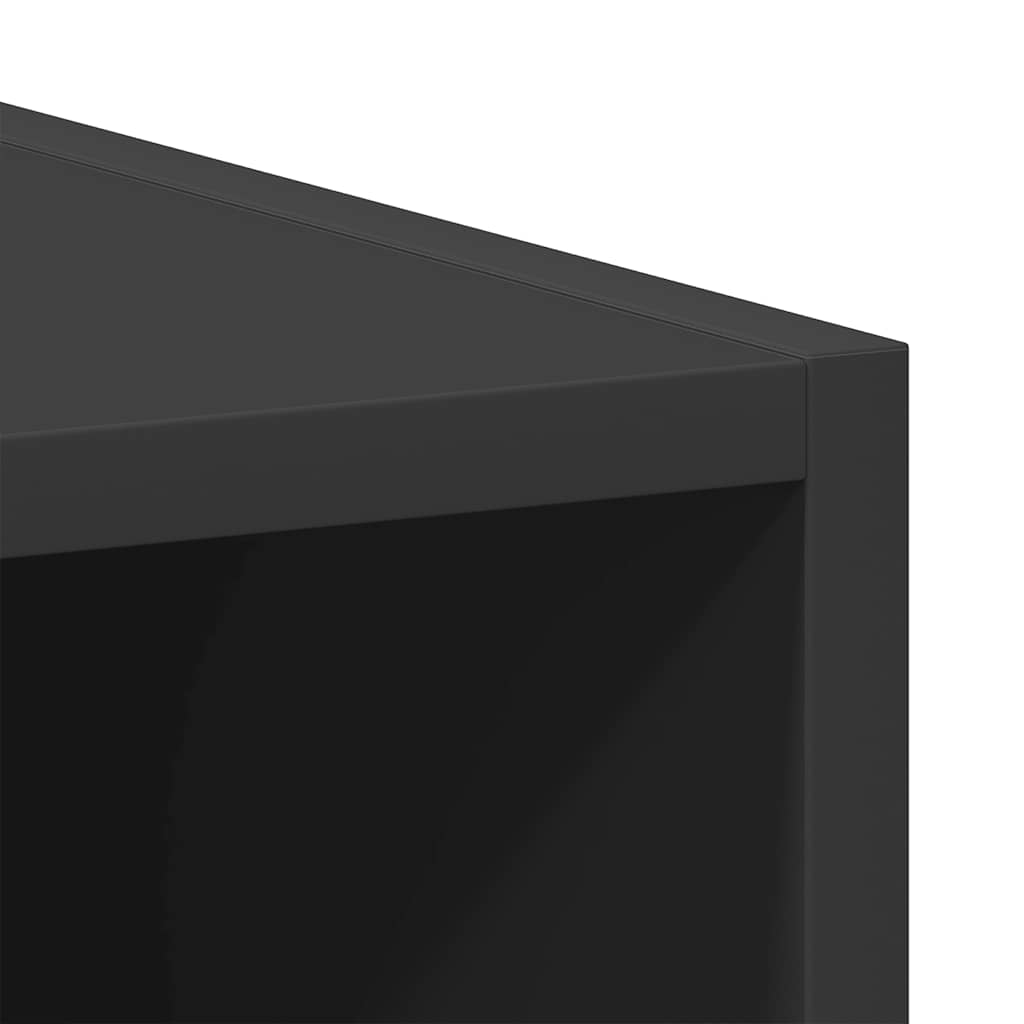 Hanging Cabinet Riga Black 40x29.5x60 cm Engineered Wood