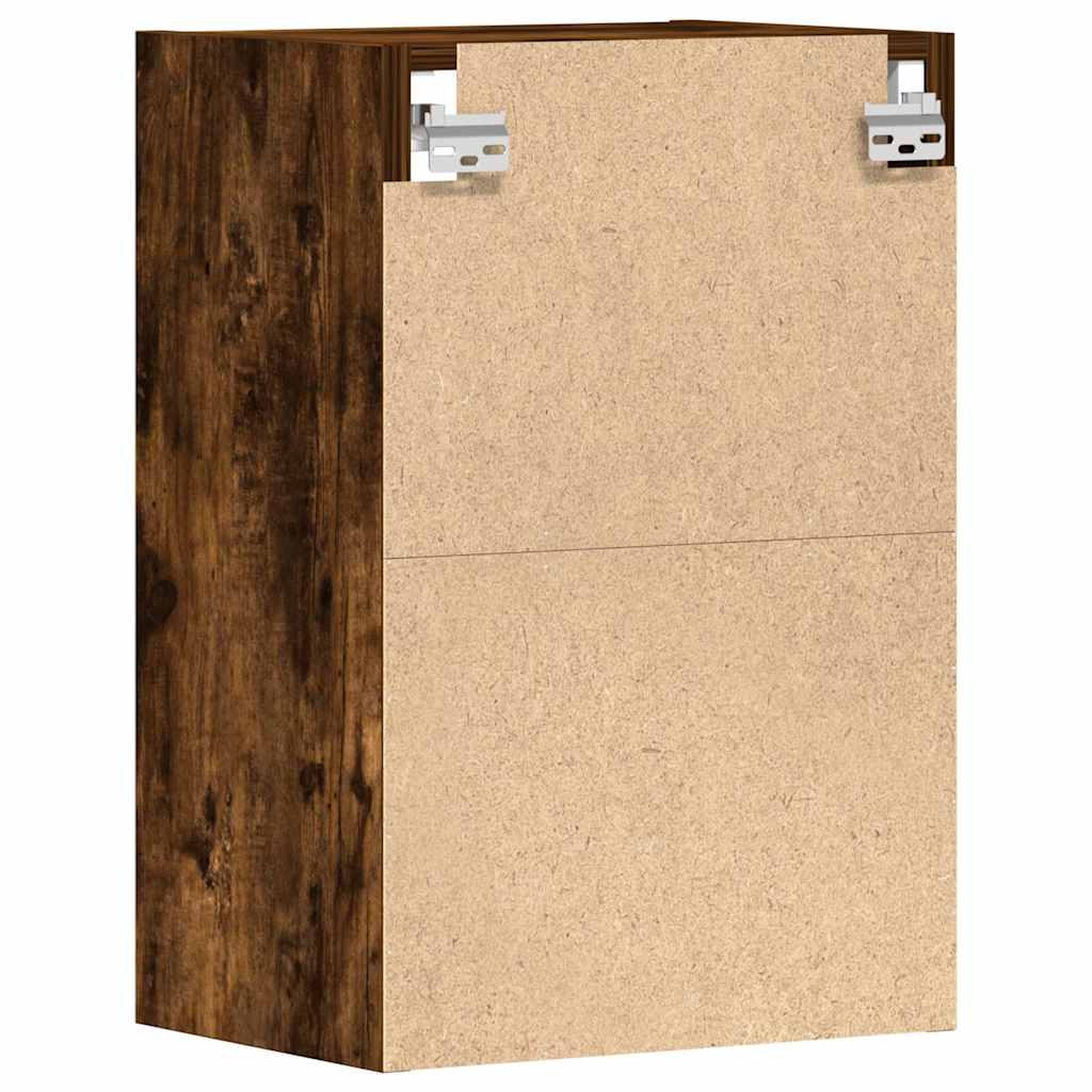Hanging Cabinet Riga Smoked Oak 40x29.5x60 cm Engineered Wood