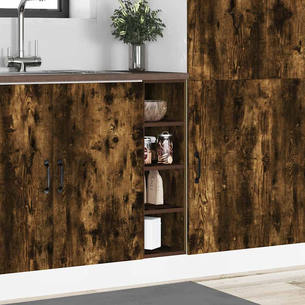 Bottom Cabinet Riga Smoked Oak 20x44.5x81.5 cm Engineered Wood