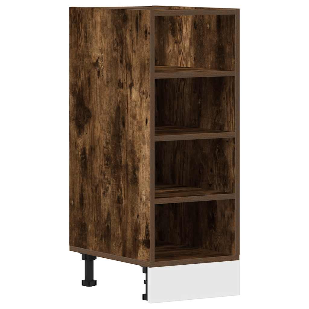 Bottom Cabinet "Riga" Smoked Oak 30x44,5x81,5 cm Engineered Wood