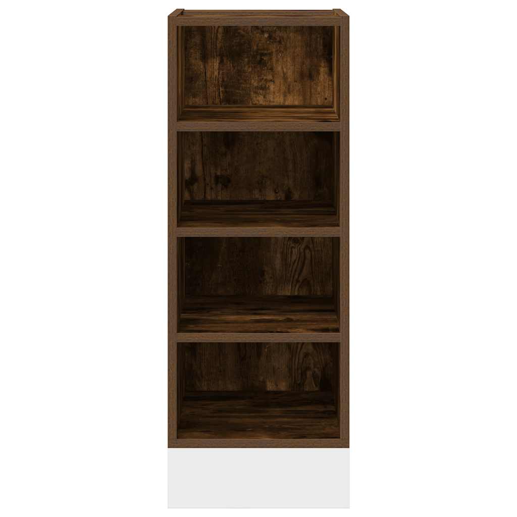 Bottom Cabinet "Riga" Smoked Oak 30x44,5x81,5 cm Engineered Wood