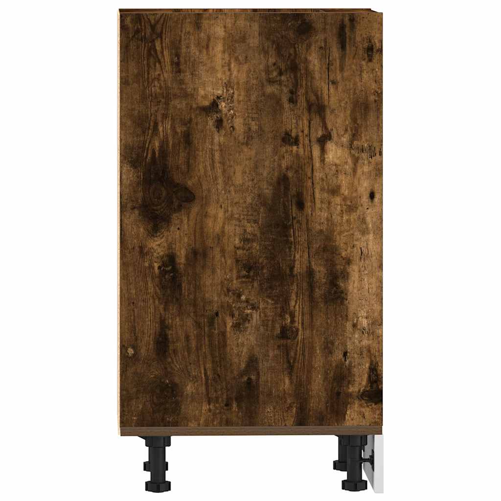 Bottom Cabinet "Riga" Smoked Oak 30x44,5x81,5 cm Engineered Wood