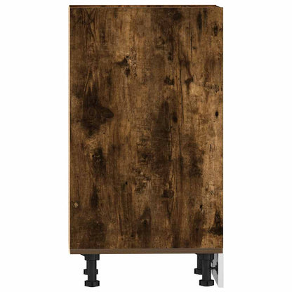 Bottom Cabinet "Riga" Smoked Oak 30x44,5x81,5 cm Engineered Wood