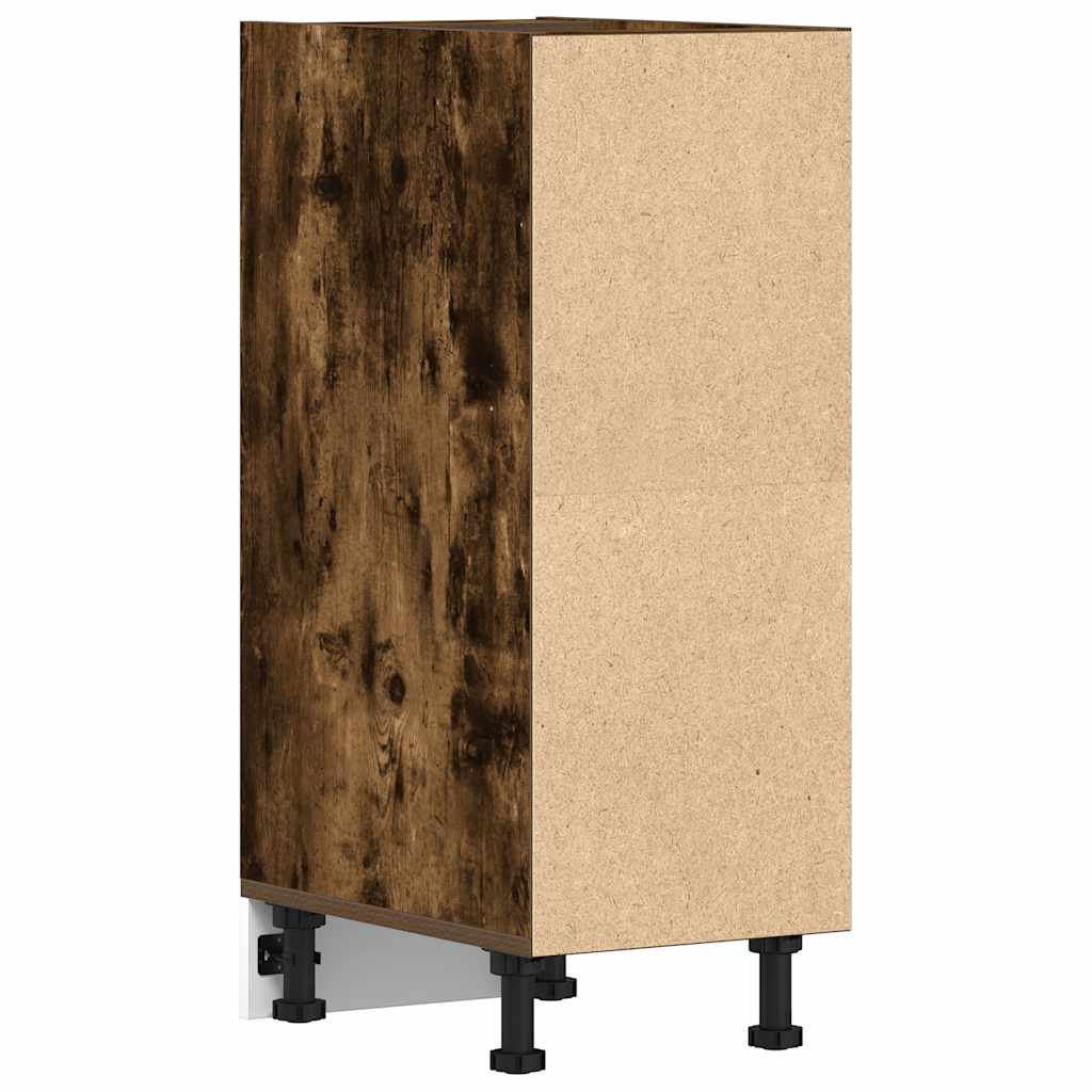 Bottom Cabinet "Riga" Smoked Oak 30x44,5x81,5 cm Engineered Wood
