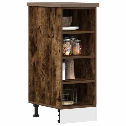 Bottom Cabinet "Riga" Smoked Oak 30x44,5x81,5 cm Engineered Wood