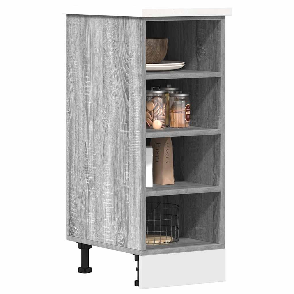 Bottom Cabinet Riga Grey Sonoma 30x44.5x81.5 cm Engineered Wood