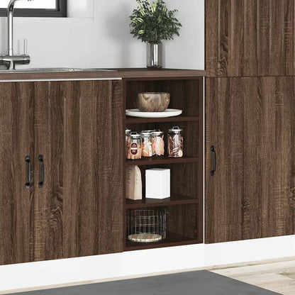 Bottom Cabinet Riga Brown Oak 40x44.5x81.5 cm Engineered Wood