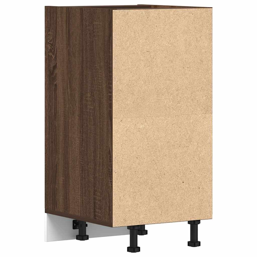 Bottom Cabinet Riga Brown Oak 40x44.5x81.5 cm Engineered Wood