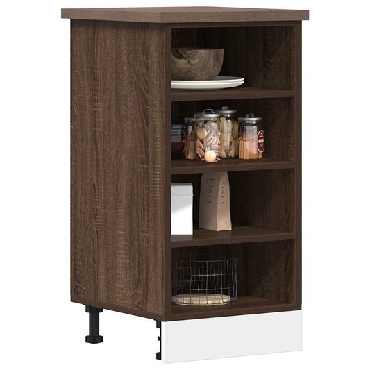 Bottom Cabinet "Riga" Brown Oak 40x44,5x81,5 cm Engineered Wood
