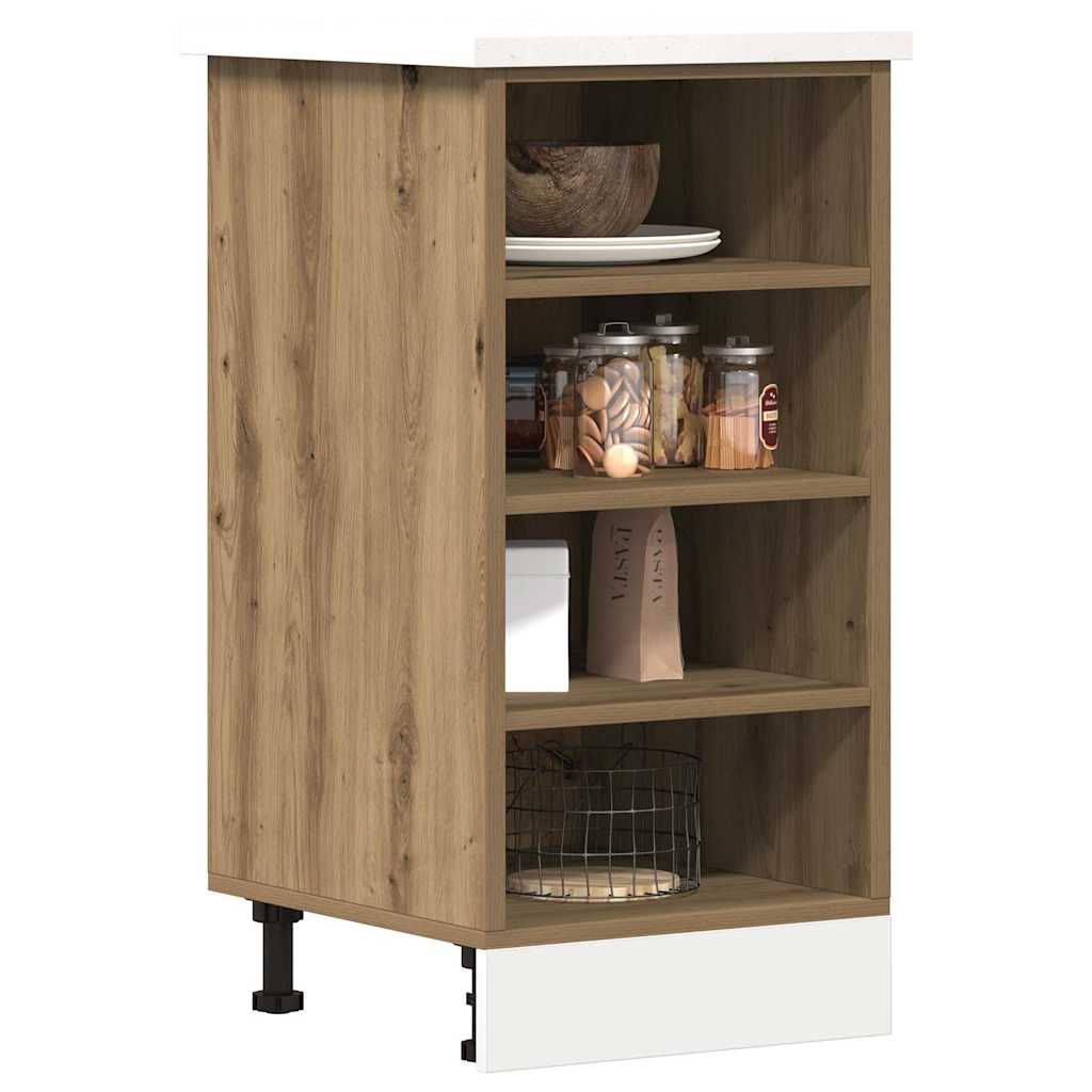 Bottom Cabinet "Riga" Artisan Oak 40x44,5x81,5 cm Engineered Wood