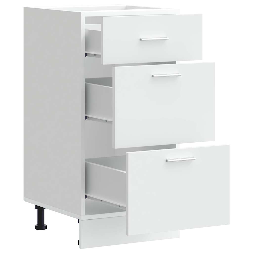 Bottom Cabinet Lyon White 40x46x81.5 cm Engineered Wood