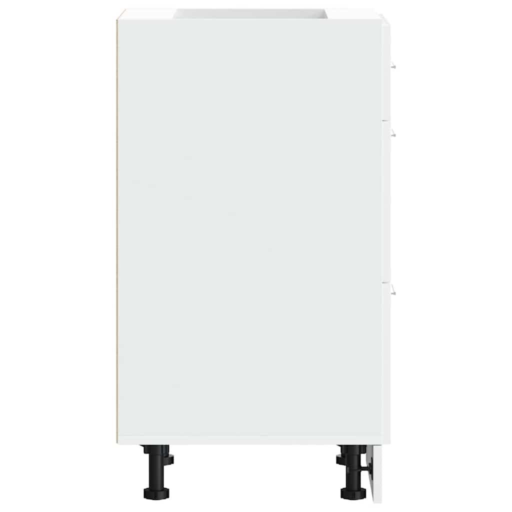 Bottom Cabinet Lyon White 40x46x81.5 cm Engineered Wood