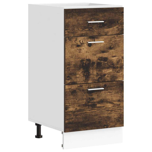 Bottom Cabinet "Lyon" Smoked Oak 40x46x81,5 cm Engineered Wood