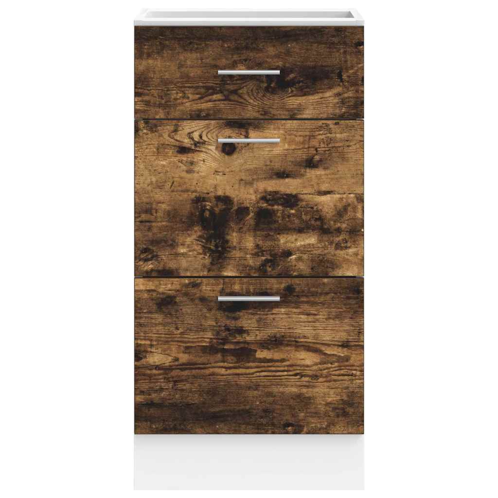 Bottom Cabinet "Lyon" Smoked Oak 40x46x81,5 cm Engineered Wood
