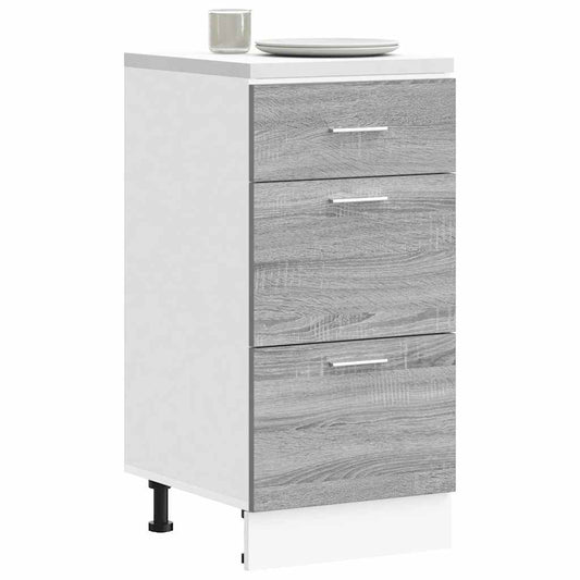 Bottom Cabinet "Lyon" Grey Sonoma 40x46x81,5 cm Engineered Wood