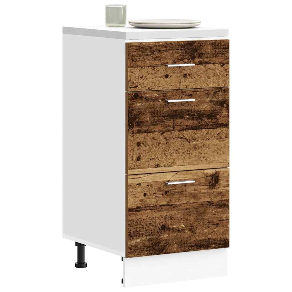 Bottom Cabinet Lyon Old Wood 40x46x81.5 cm Engineered Wood