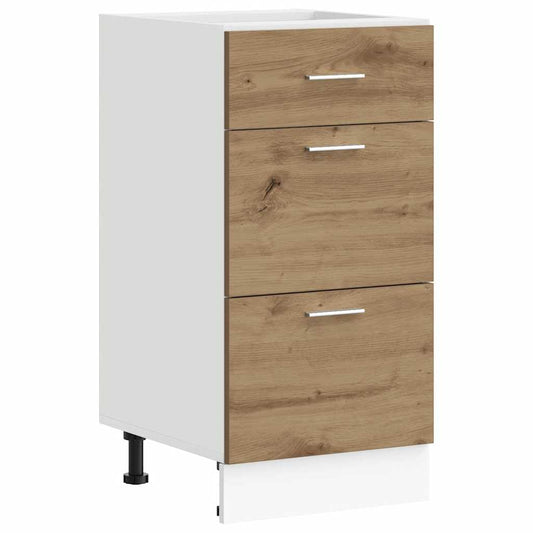 Bottom Cabinet "Lyon" Artisan Oak 40x46x81,5 cm Engineered Wood