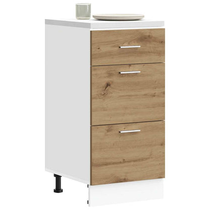 Bottom Cabinet Lyon Artisan Oak 40x46x81.5 cm Engineered Wood