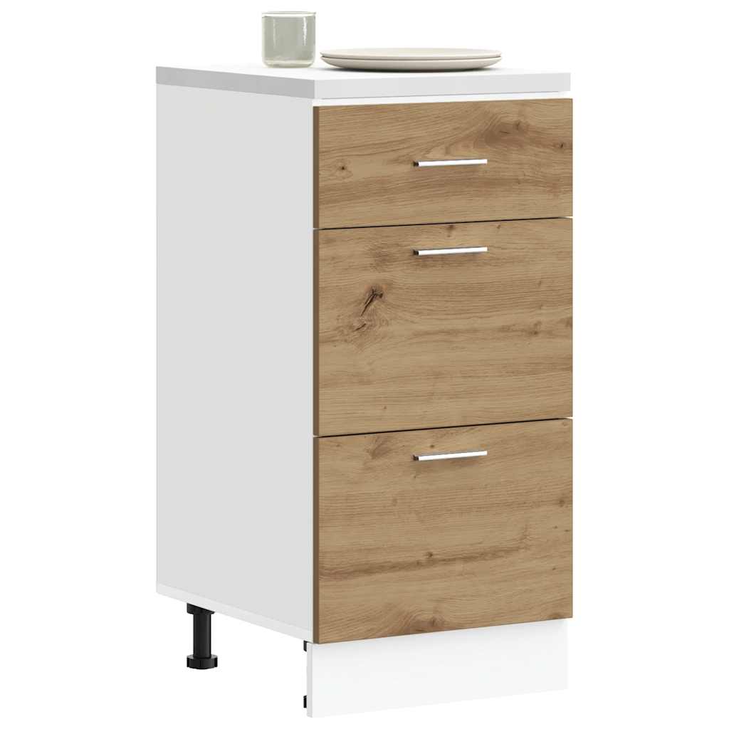 Bottom Cabinet "Lyon" Artisan Oak 40x46x81,5 cm Engineered Wood