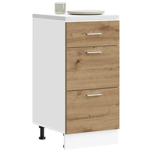 Bottom Cabinet "Lyon" Artisan Oak 40x46x81,5 cm Engineered Wood