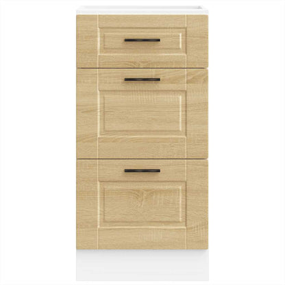 Kitchen Base Cabinet "Porto" Sonoma Oak Engineered Wood