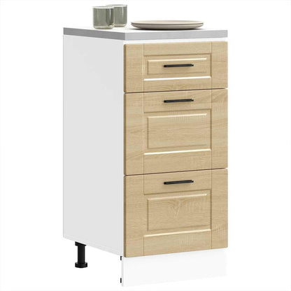 Kitchen Base Cabinet "Porto" Sonoma Oak Engineered Wood