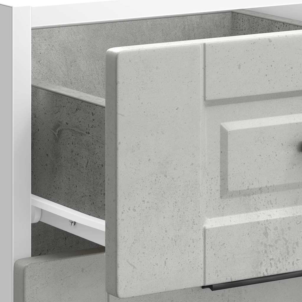 Kitchen Base Cabinet "Porto" Concrete Grey Engineered Wood