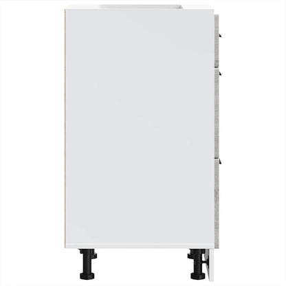 Kitchen Base Cabinet Porto Grey Sonoma Engineered Wood