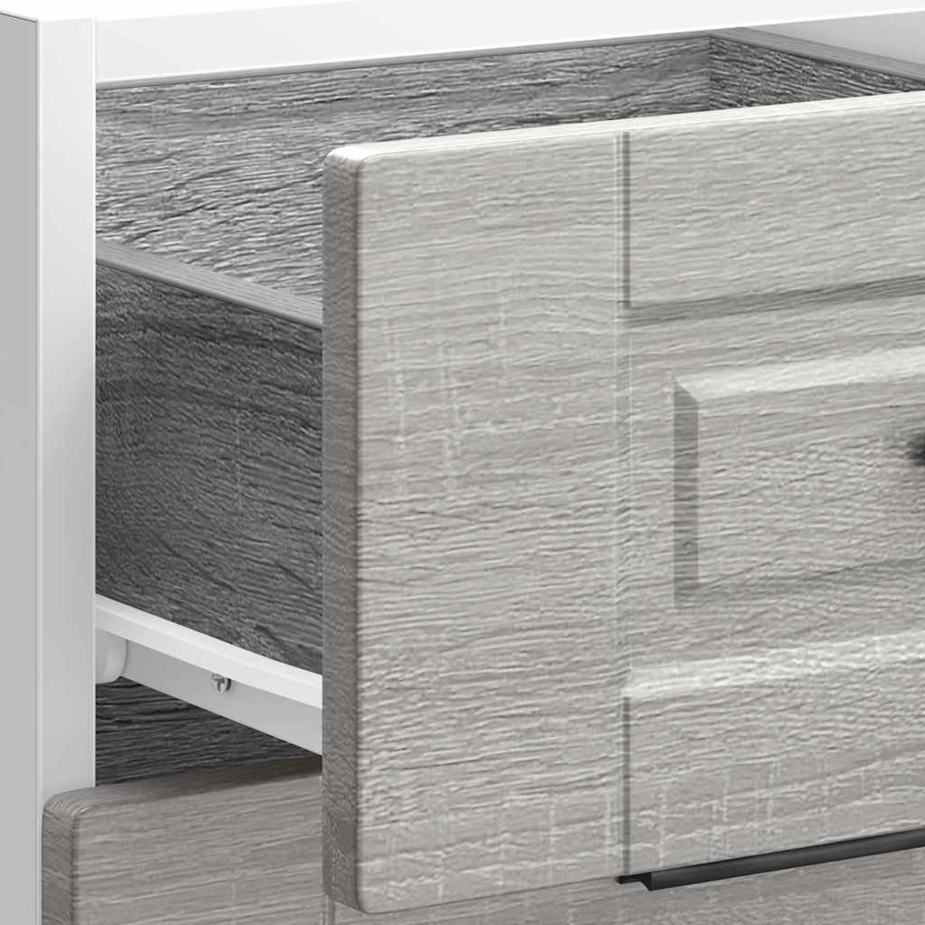 Kitchen Base Cabinet "Porto" Grey Sonoma Engineered Wood