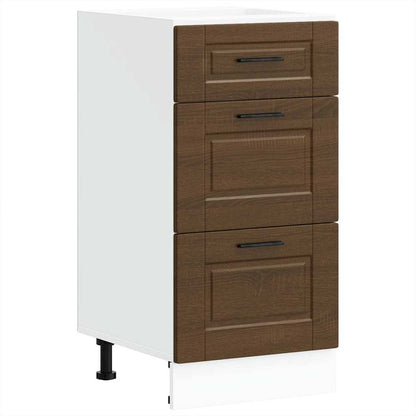 Kitchen Base Cabinet Porto Brown Oak Engineered Wood
