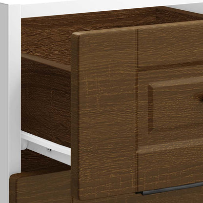 Kitchen Base Cabinet "Porto" Brown Oak Engineered Wood
