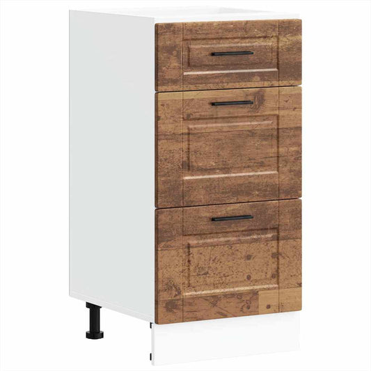 Kitchen Base Cabinet "Porto" Old Wood Engineered Wood
