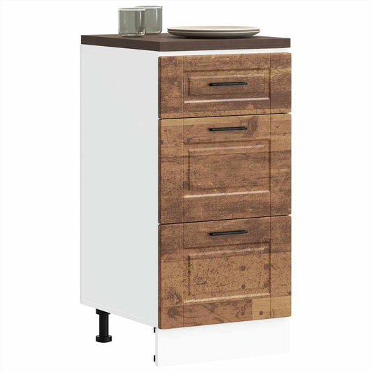 Kitchen Base Cabinet "Porto" Old Wood Engineered Wood