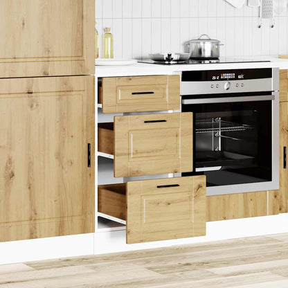 Kitchen Base Cabinet "Porto" Artisan Oak Engineered Wood