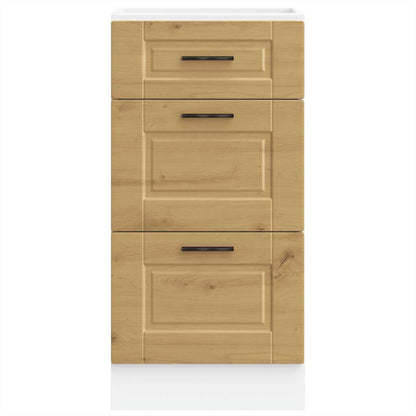Kitchen Base Cabinet "Porto" Artisan Oak Engineered Wood