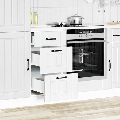 Kitchen Base Cabinet "Lucca" White Engineered Wood