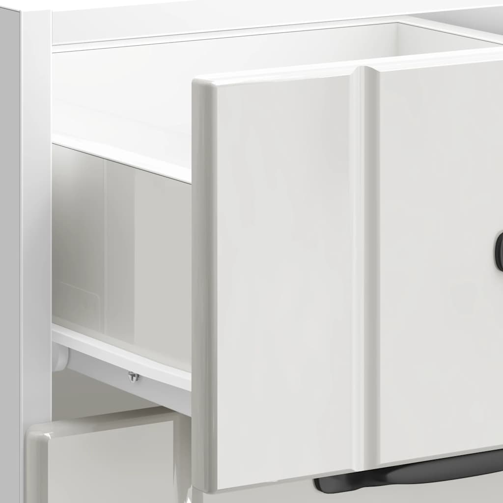 Kitchen Base Cabinet "Lucca" High Gloss White Engineered Wood