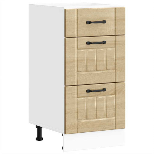 Kitchen Base Cabinet "Lucca" Sonoma Oak Engineered Wood