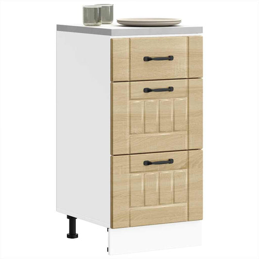 Kitchen Base Cabinet "Lucca" Sonoma Oak Engineered Wood