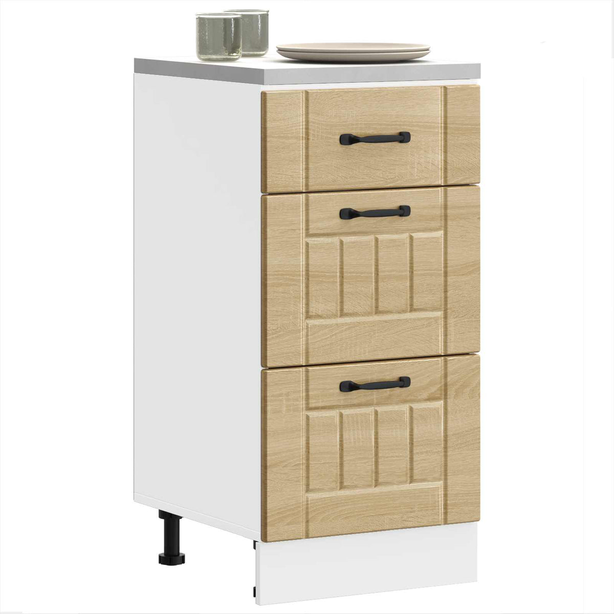 Kitchen Base Cabinet "Lucca" Sonoma Oak Engineered Wood