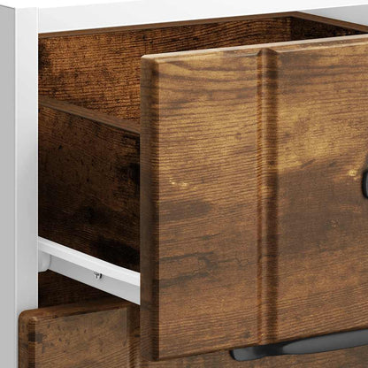 Kitchen Base Cabinet "Lucca" Smoked Oak Engineered Wood