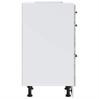 Kitchen Base Cabinet Lucca Grey Sonoma Engineered Wood