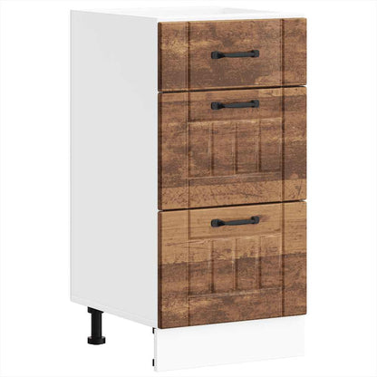 Kitchen Base Cabinet "Lucca" Old Wood Engineered Wood