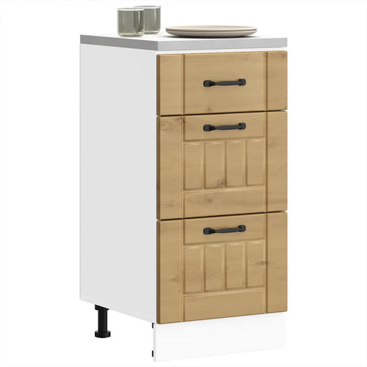 Kitchen Base Cabinet "Lucca" Artisan Oak Engineered Wood