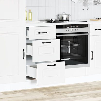 Kitchen Base Cabinet "Kalmar" White Engineered Wood