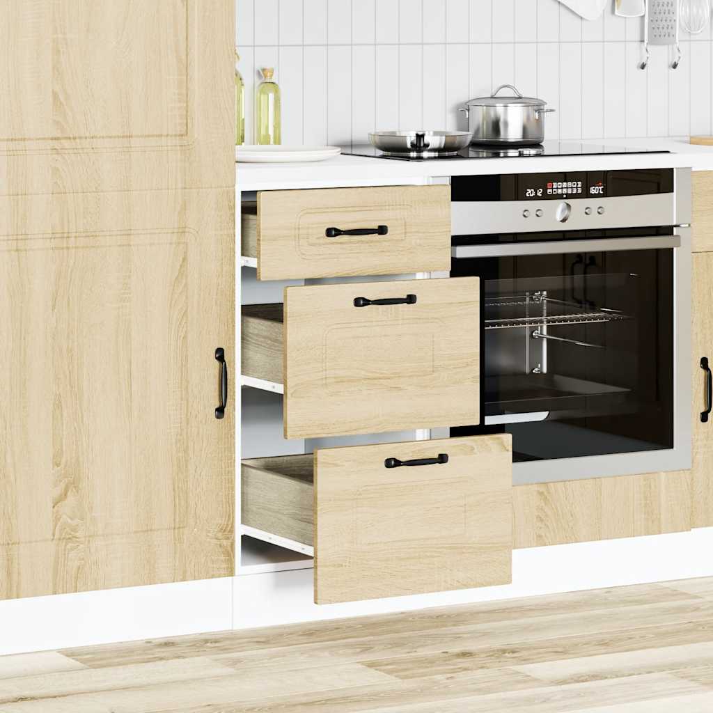 Kitchen Base Cabinet "Kalmar" Sonoma Oak Engineered Wood