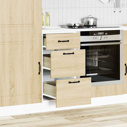 Kitchen Base Cabinet "Kalmar" Sonoma Oak Engineered Wood
