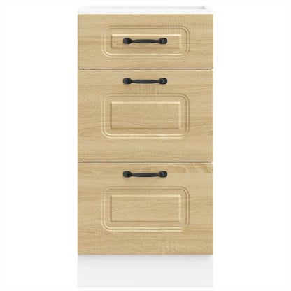 Kitchen Base Cabinet Kalmar Sonoma Oak Engineered Wood