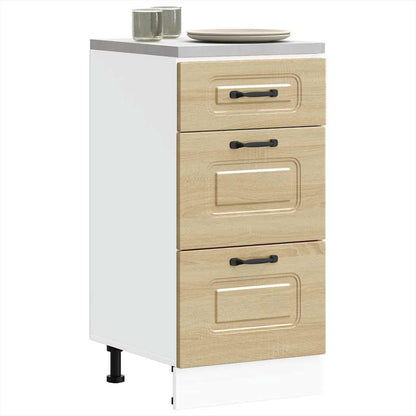Kitchen Base Cabinet "Kalmar" Sonoma Oak Engineered Wood